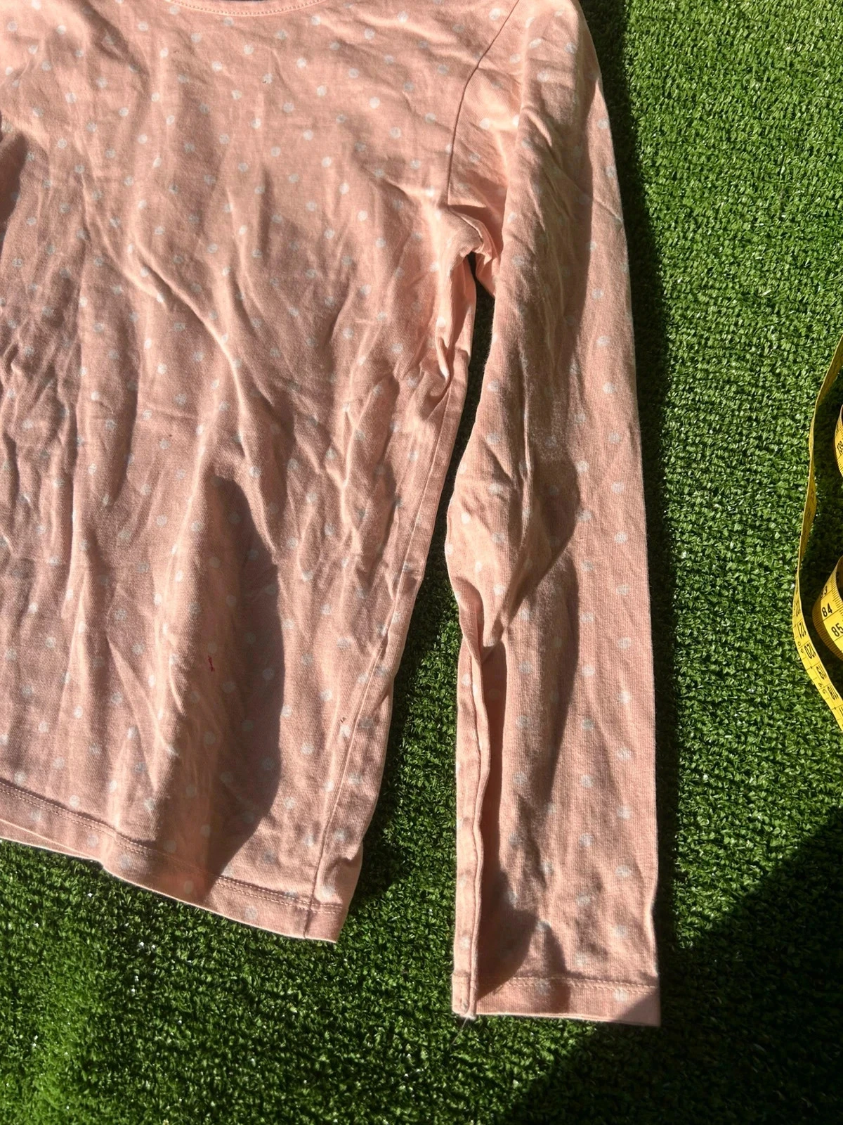 Pink TEX patterned sweatshirt in white – photo 3